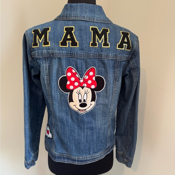 Jean Jacket with Minnie Mouse patch - Picture 1 of 5
